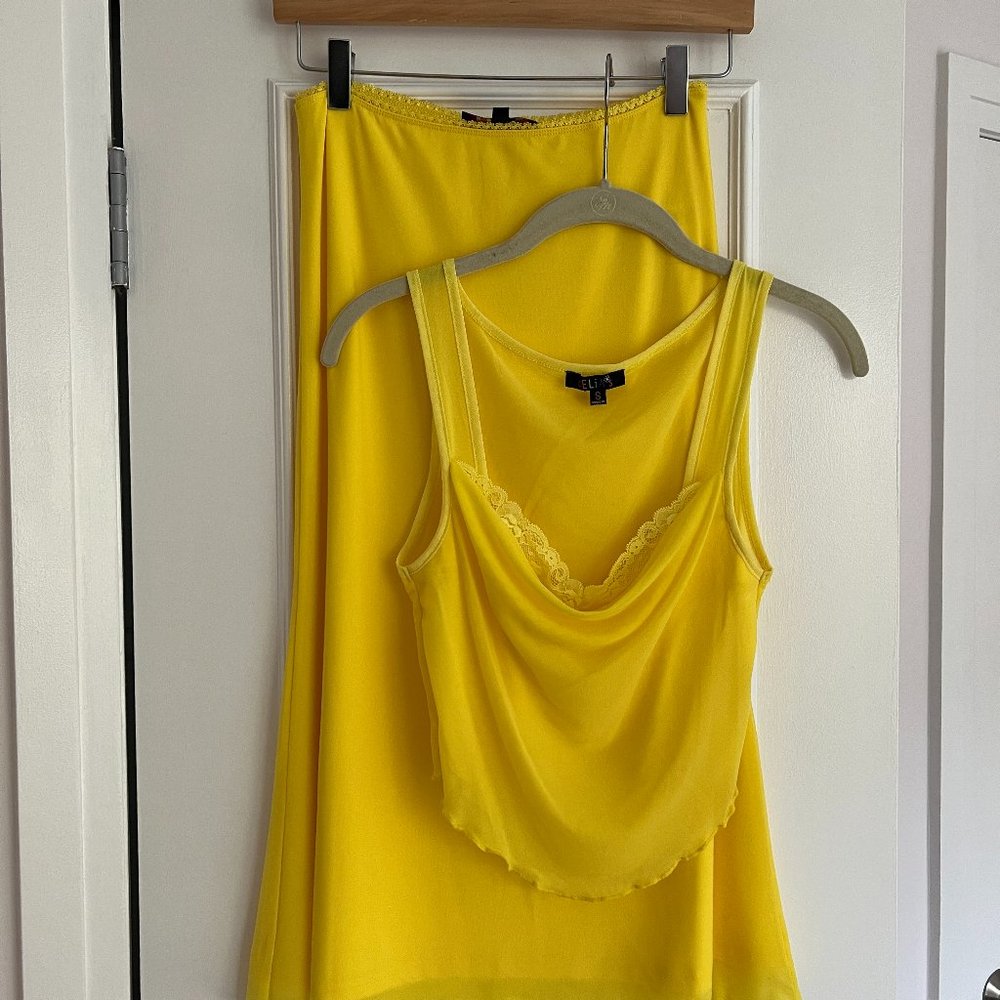 Delia's Yellow Skirt Set